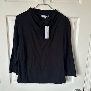 MICHAEL STARS Black Long Sleeve Top.